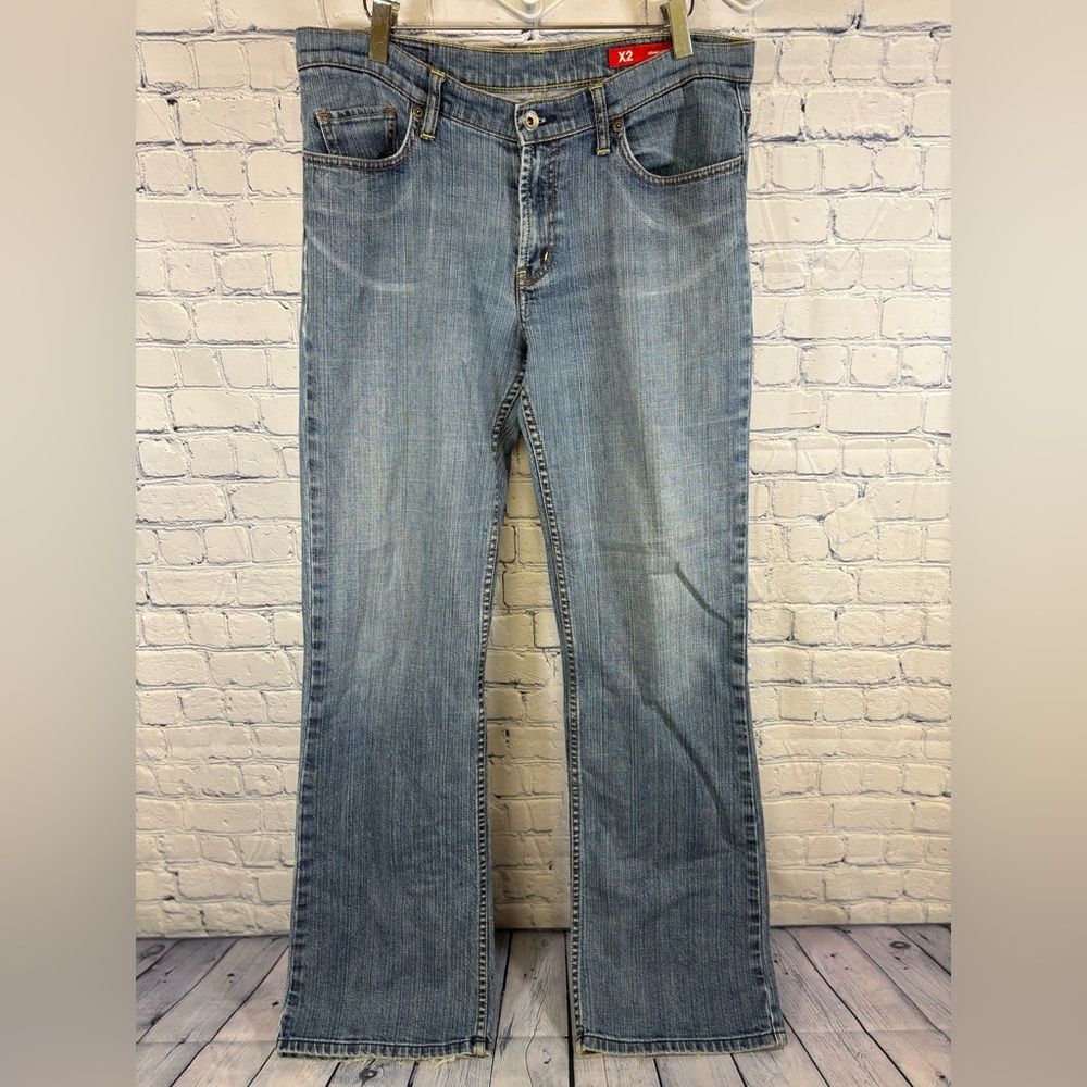 VINTAGE 90s Express X2 Low Rise Festival Rocker Stevie Boho Boot Leg Jeans 10